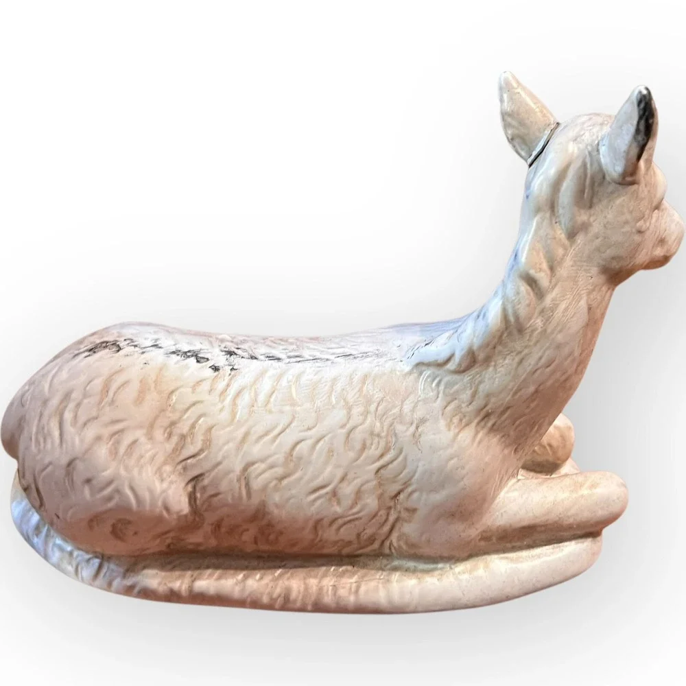 Robert Stanley Nativity Donkey Promise‎ Replace Deluxe Whitewash Resin 5.5